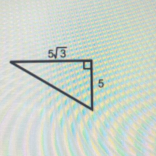 HELP ME ASAP PLEASE?!?
Find the length of the missing side. Simplify all radicals.