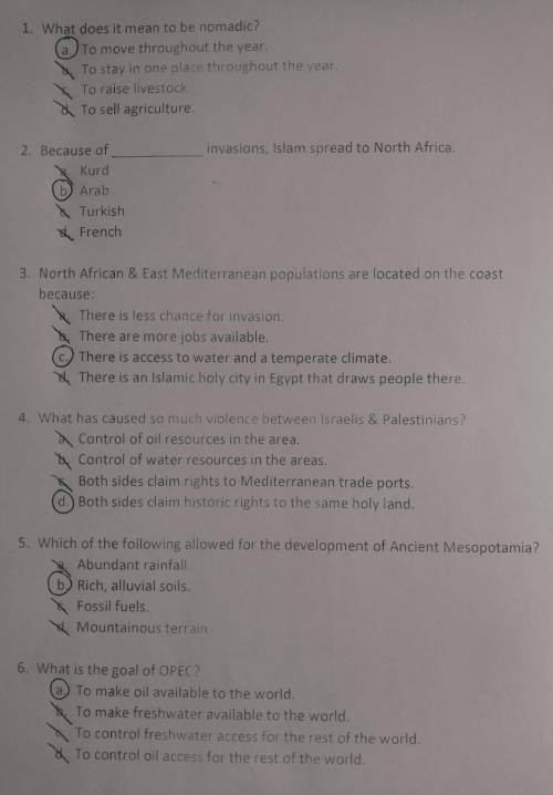 WILL GIVE BRAINLIEST! Can someone please check if my answers are correct?!?