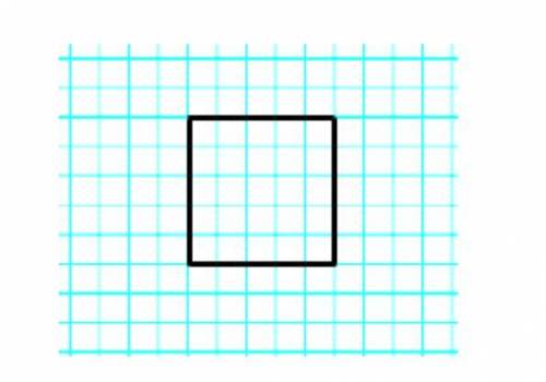 Given a scale drawing of the square with a horizontal scale factor of 40% and a vertical scale fact