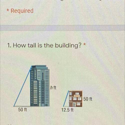 Geometry: How tall is the building?
