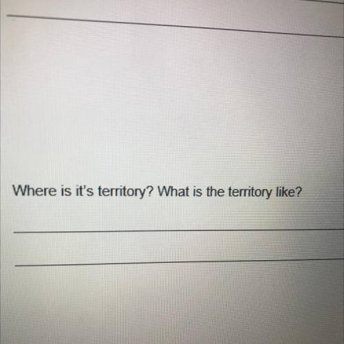 2. Where is it's territory? What is the territory like?