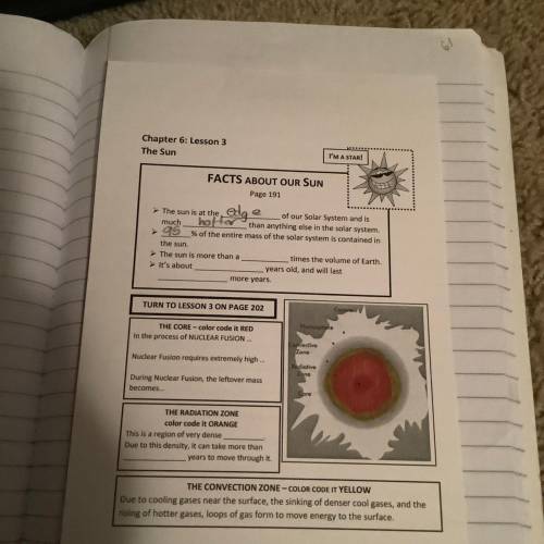 PLEASE HELP THIS IS 8th GRADE SCIENCE ABOUT THE SUN