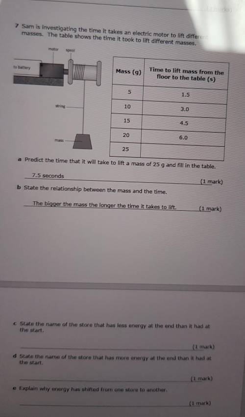 Please help with c d and e