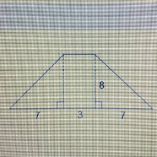 What is the area of this trapezoid?

8
Enter your answer in the box.
7
3
units
PLS HELP!!!