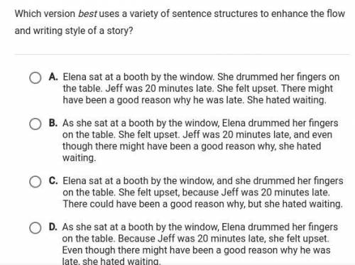 Which version best use of variety of sentences structures to enhance the flow and writing style of