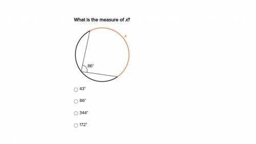 What is the measure of x? (Geometry question involving circles...)

~~~IN SCREENSHOT~~~
PLEASE EXP