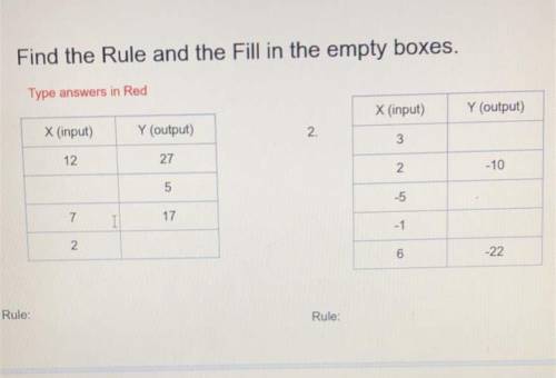 I just need the numbers and rule. I can’t fail this thank u sm if u help me :)