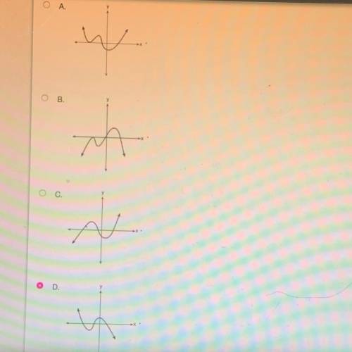 Isaac sketched a polynomial, g(x), with a total of 3 real zeros and an end behavior described as wh