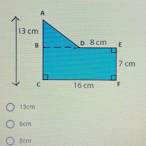 To find the area of a composite figure, you must find the area of each polygon

and then add their