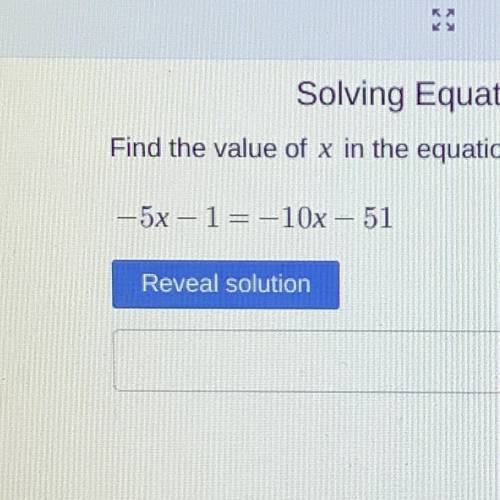 What’s the value of x