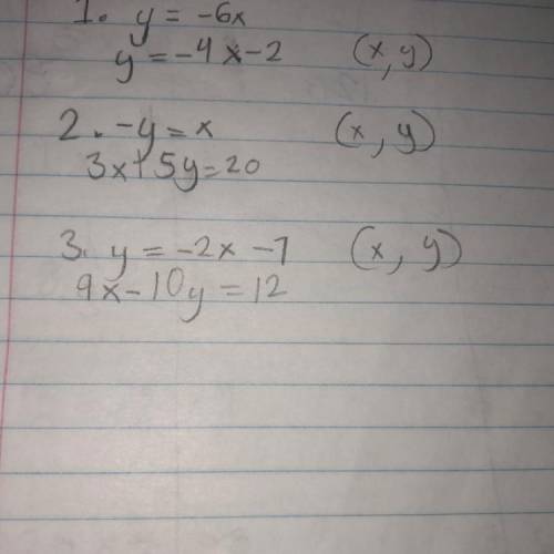 Does anyone know how to do this by solving with substitution