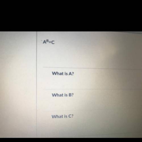 -ABC

What is A?
What is B2
What is C?
Really need help someone  That’s helpful and good at