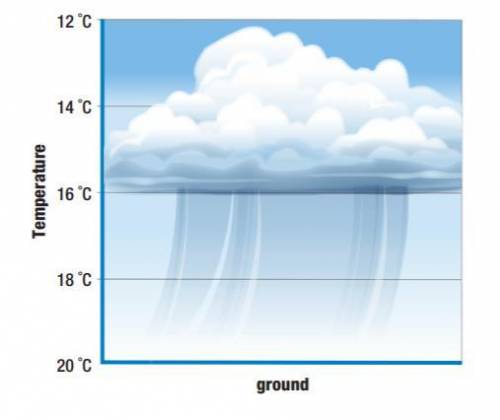 What is the dew point temperature at which cloud formation began?