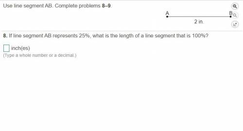 If line segment AB represents 25%, what is the length of a line segment that is only 100%? (PART 1)