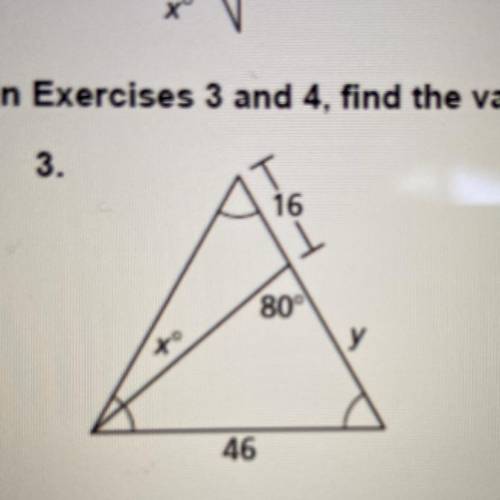 Find values of x and y
someone help me plz