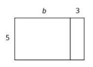 Select all the expressions that represent the large rectangle's total area.

Select all that apply