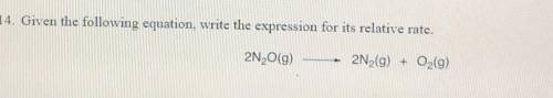 WILL MARK BRANLIEST FOR CORRECT ANSWER! Given the following equation, write the expression for its