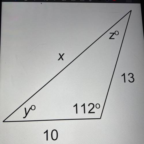 Solve the triangle. Rounding sides to the nearest tenth and angle measures to nearest degree