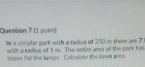Calculate the lawn area