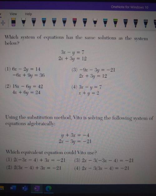 2 math multiple choice questions