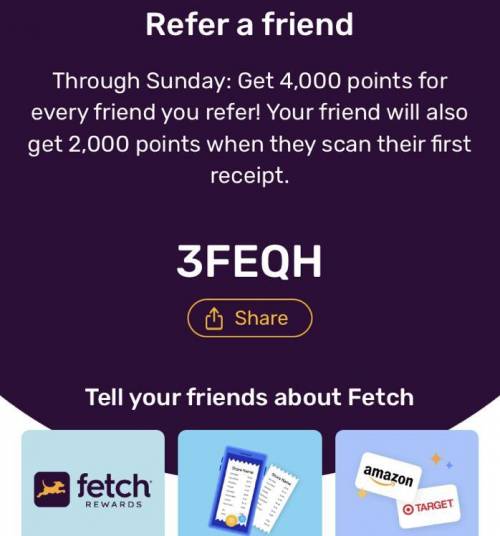 Hey can you dowload the app fetch rewards and use my code!!! It gives you free gift cards when you