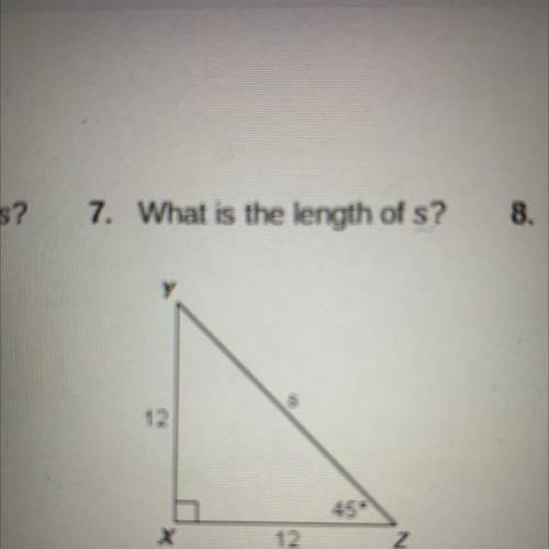 Agth of s?
7. What is the length of s?
8. What is
3
Z