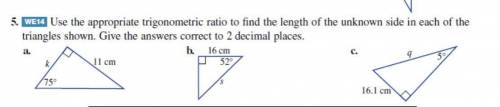 For A I somehow got 41.05 but its 2.95cm can someone show me the working and what I did wrong?