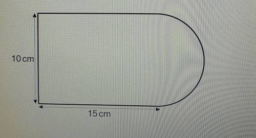 Find the area of the shape below, giving your answer to 1 decimal place.10 cm15 cm