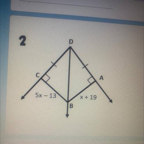 What is the value of x and the length of the segment?