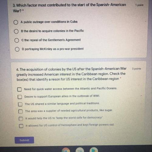 2 part question 4. Is multiple choice