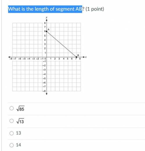 What is the length of segment AB?