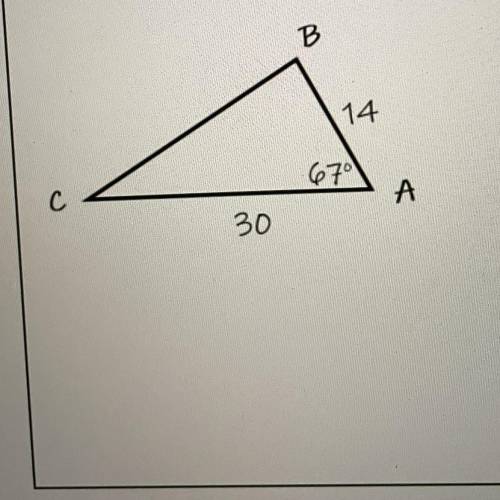 How do I find the missing sides and angles