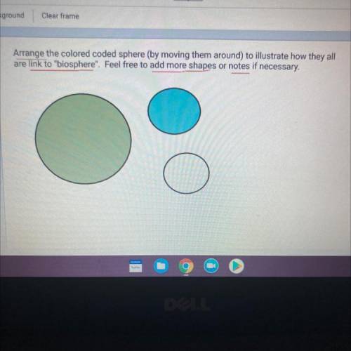 Arrange the colored coded sphere (by moving them around) to illustrate how they all

are link to