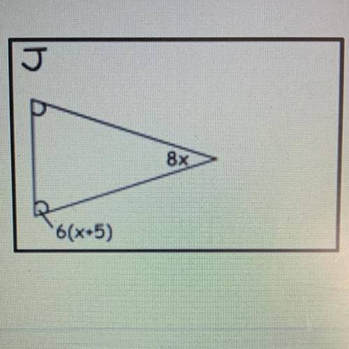 What is x? Please help. (Ignore the J, it’s not important)