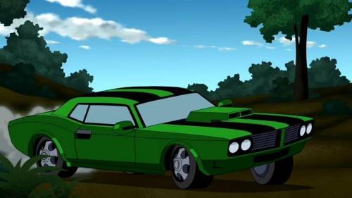 Talk about a nice cartoon car this is from ben 10