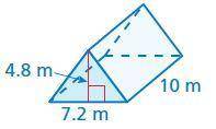 Find the volume of the prism. Write your answer as a decimal.