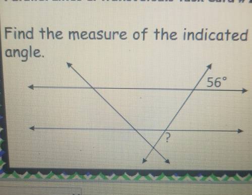 Find the measure of the indicated angle. :)