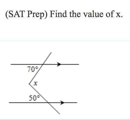 Find the value of x: 
Geometry 6th Grade