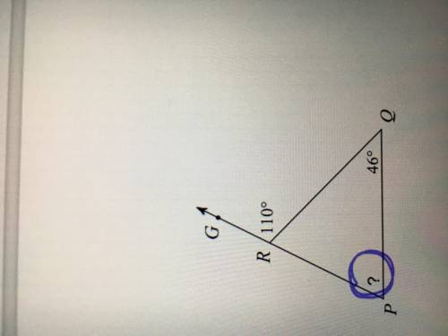 Find the measure of the indicated angle.
Please can you help?
I need to show work.