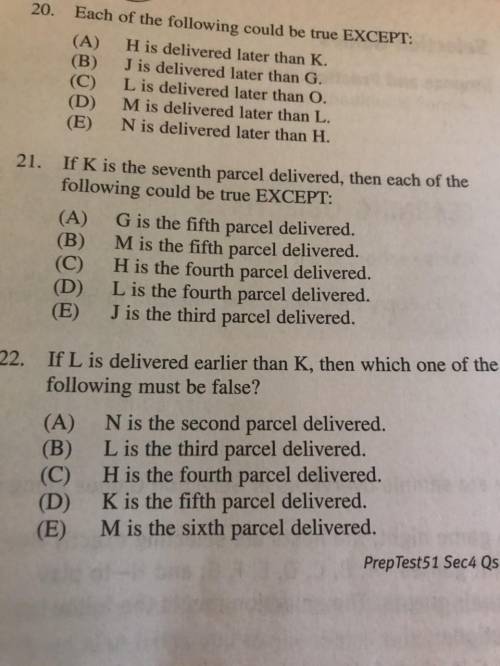 Can someone help me an LSAT logic game of question 21 ?Question listed below