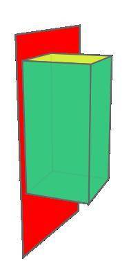 The figure below shows a right rectangular prism whose base is a 2 \times 22×22, times, 2 square an
