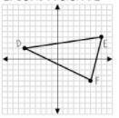 If triangle DEF is dilated by a scale factor of 1/2 with center of dilation at the origin (0,0), wh