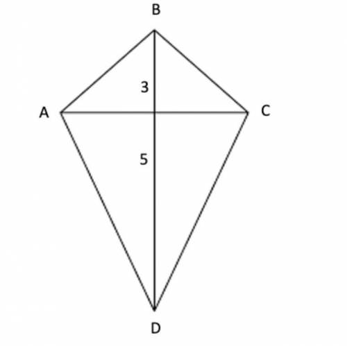 Abcd is a kite
Find AB (leave square root)
Find CD (leave square root)