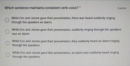 While Eric and Jessie gave their presentation, there was heard suddenly ringing through the speaker