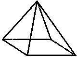 A square pyramid is sliced in half, parallel to the base.

Which of the following statements descr