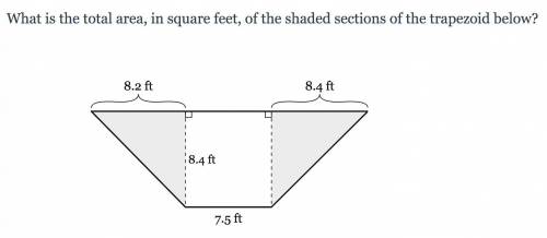PLEASE I REALLY NEED YOUR HELP

What is the total area, in square feet, of the shade