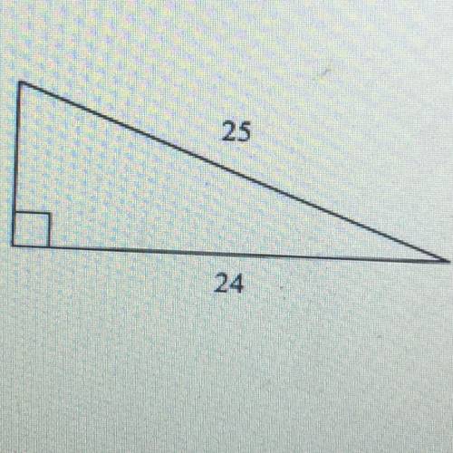 Find the length of the missing side Geometry