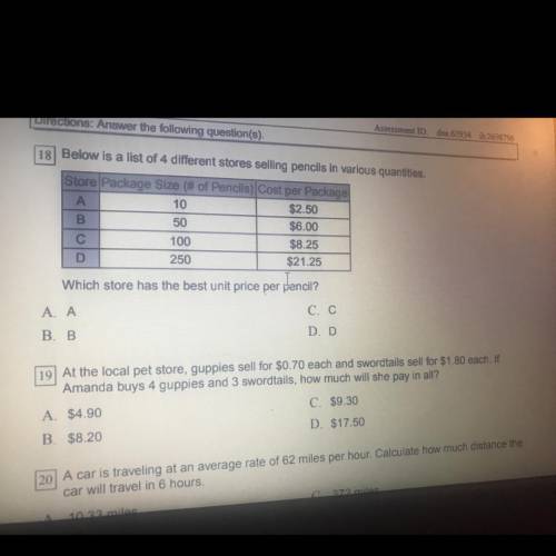 Can you help me on question 19