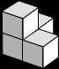 There is an ample supply of identical blocks (as shown). Each block is constructed from four 1 × 1