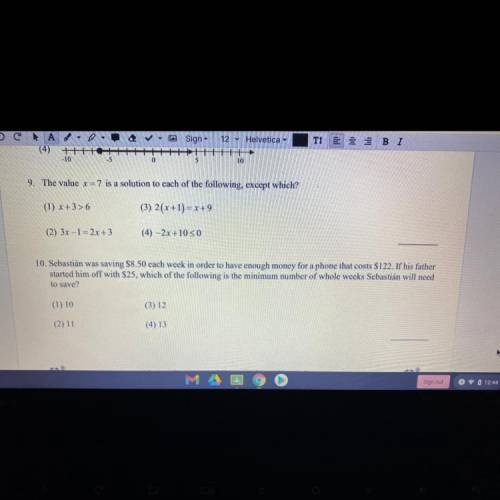 I need help with both 9 and 10
